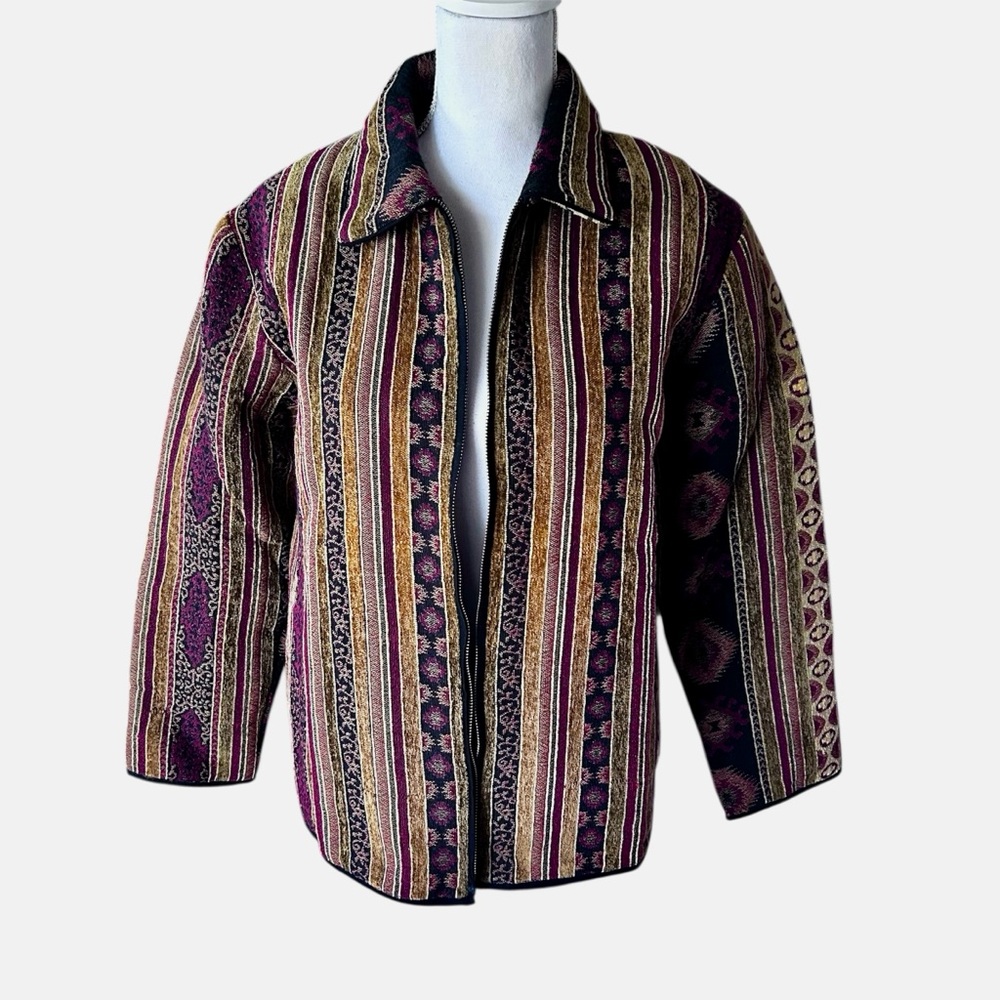 SOHOCOMPAGNE Woven Quilt Coat With Cotton Interior - Picture 1 of 15